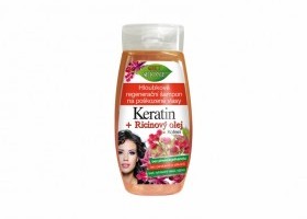 Hloubkově regenerační šampon KERATIN + RICINOVÝ OLEJ 260 ml