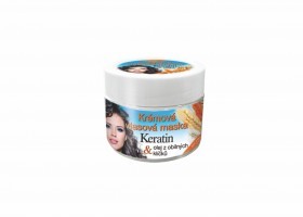 Krémová vlasová maska KERATIN + VITAMÍNOVÝ OLEJ Z OBILNÝCH KLÍČKŮ 260 ml